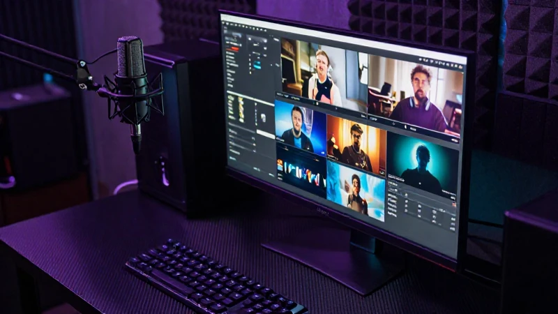 Estudio de transmisión profesional para torneos