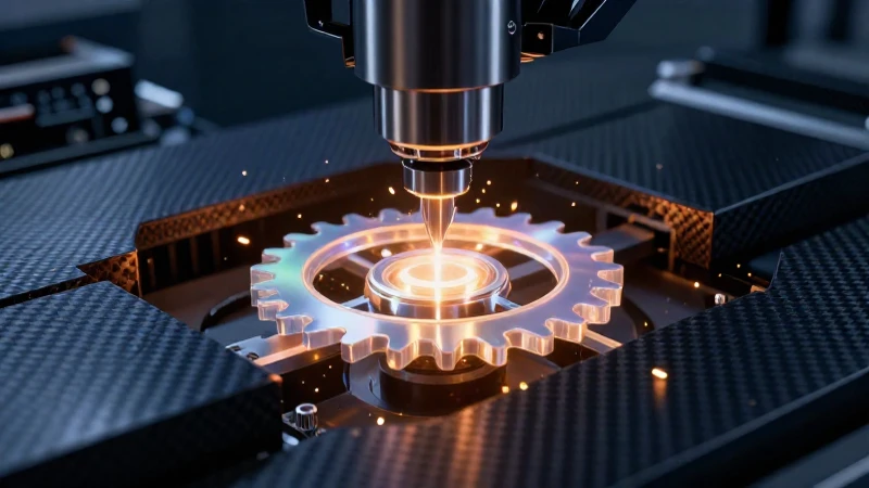 Un complejo industrial futurista